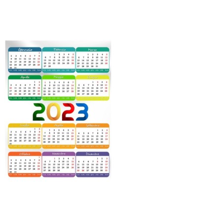 Calendario 2023 personalizzato da muro. Invia la foto in un messaggio dopo l'ordine - C2002