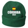 Cappello invernale Cordoba Spagna verde ricamato in pile / polar taglia unica / cod. 159