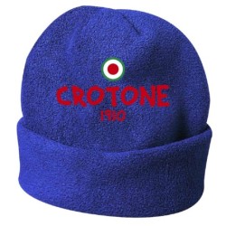 Cappello invernale Crotone 1910 blue ricamato in pile / polar taglia unica / cod. 46