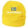 Cappello invernale Falkenbergs Svezia Giallo ricamato in pile / polar taglia unica / cod. 174