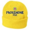 Cappello invernale Frosinone 1928 giallo ricamato in pile / polar taglia unica / cod. 71