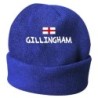 Cappello invernale Gillingham inghilterra blue ricamato in pile / polar taglia unica / cod. 194