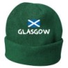 Cappello invernale Glasgow Scozia verde ricamato in pile / polar taglia unica / cod. 121