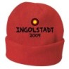 Cappello invernale Ingolstadt Germania rosso ricamato in pile / polar taglia unica / cod. 15