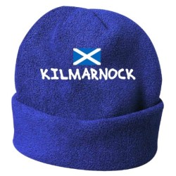 Cappello invernale Kilmarnock Scozia blue ricamato in pile / polar taglia unica / cod. 126