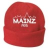 Cappello invernale Mainz germania rosso ricamato in pile / polar taglia unica / cod. 8