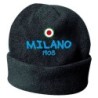 Cappello invernale Milano 1908 neroazzurro ricamato in pile / polar taglia unica / cod. 50