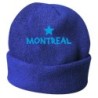 Cappello invernale Montreal canada blue ricamato in pile / polar taglia unica / cod. 91