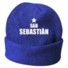 Cappello invernale San Sebastian Spagna blue ricamato in pile / polar taglia unica / cod. 145