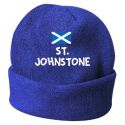 Cappello invernale St. johnstone Scozia blue ricamato in pile / polar taglia unica / cod. 131