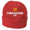 Cappello invernale Tarragona Spagna rosso ricamato in pile / polar taglia unica / cod. 164