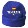 Cappello invernale Tenerife Spagna blue ricamato in pile / polar taglia unica / cod. 157