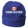 Cappello invernale Vancouver Canada blue ricamato in pile / polar taglia unica / cod. 103