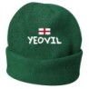 Cappello invernale Yeovil Inghilterra verde ricamato in pile / polar taglia unica / cod. 231