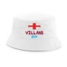 Cappellino pescatore bucket bianco villans 1874 tifosi calcio inglese