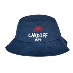 Cappellino pescatore bucket blu Cardiff 1899 tifosi calcio inglese