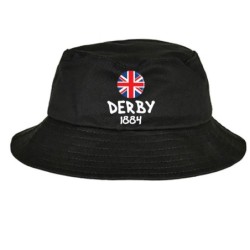 Cappellino pescatore bucket nero derby 1884 tifosi calcio inglese