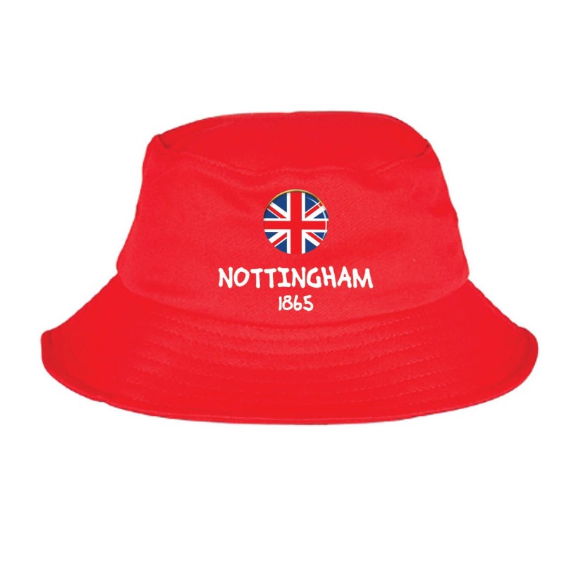 Cappellino pescatore bucket rosso Nottingham 1865 tifosi calcio inglese