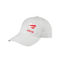 Cappellino Leipzig cuore spezzato, Cappello in poliestere, 5 pannelli, regolazione in velcro