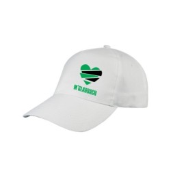 Cappellino Mönchengladbach cuore spezzato, Cappello in poliestere, 5 pannelli, regolazione in velcro