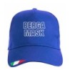 Cappellino ricamato BERGAMASK bergamasco dialetto BERGAMO con tricolore bandiera poliestere, 5 pannelli