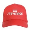 Cappellino ricamato STEVENAGE rosso - poliestere, 5 pannelli, regolazione in velcro