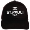 Cappellino ricamato ST. PAULI bianco - poliestere, 5 pannelli, regolazione in velcro