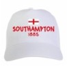 Cappellino ricamato SOUTHAMPTON bianco - poliestere, 5 pannelli, regolazione in velcro