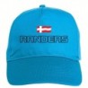 Cappellino ricamato RANDERS azzurro - poliestere, 5 pannelli, regolazione in velcro