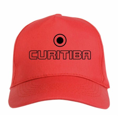 Cappellino ricamato PARA Curitiba Brazil nero - sportivo ultras, in poliestere, 5 pannelli, regolazione in velcro