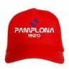 Cappellino ricamato OSASUNA rosso - sportivo ultras, in poliestere, 5 pannelli, regolazione in velcro