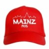 Cappellino ricamato MAINZ Germania rosso - sportivo ultras, in poliestere, 5 pannelli, regolazione in velcro