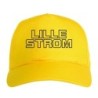 Cappellino ricamato LILLESTROM giallo - sportivo ultras, in poliestere, 5 pannelli, regolazione in velcro