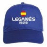 Cappellino ricamato LEGANES blu - sportivo ultras, in poliestere, 5 pannelli, regolazione in velcro