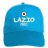 Cappellino ricamato LAZIO azzurro - sportivo ultras, in poliestere, 5 pannelli, regolazione in velcro