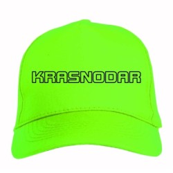 Cappellino ricamato KRASNODAR verde - sportivo ultras, in poliestere, 5 pannelli, regolazione in velcro