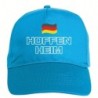 Cappellino ricamato HOFFENHEIM azzurro - sportivo ultras, in poliestere, 5 pannelli, regolazione in velcro