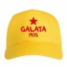 Cappellino ricamato Istanbul Turchia giallo - sportivo ultras, in poliestere, 5 pannelli, regolazione in velcro