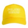 Cappellino ricamato FALKENBERGS giallo - sportivo ultras, in poliestere, 5 pannelli, regolazione in velcro