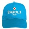 Cappellino ricamato EMPOLI azzurro - sportivo ultras, in poliestere, 5 pannelli, regolazione in velcro