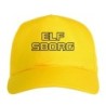 Cappellino ricamato ELFSBORG giallo - sportivo ultras, in poliestere, 5 pannelli, regolazione in velcro