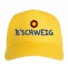 Cappellino ricamato Germania BRAUNSCHWEIG giallo - sportivo ultras, in poliestere, 5 pannelli