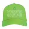 Cappellino ricamato CHAPE COENSE verde - sportivo ultras, in poliestere, 5 pannelli, regolazione in velcro