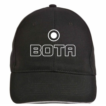 Cappellino ricamato BOTAFOGO nero - sportivo ultras, in poliestere, 5 pannelli, regolazione in velcro