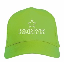 Cappellino ricamato Turchia KONYA verde - tifosi calcio - sportivo ultras, in poliestere, 5 pannelli