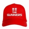 Cappellino ricamato Gunners Londra UK rosso - tifosi calcio - sportivo ultras, in poliestere, 5 pannelli