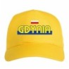 Cappellino ricamato Polonia GDYNIA giallo - tifosi calcio - sportivo ultras, in poliestere, 5 pannelli