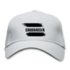 Cappellino bianco sandhausen Germania con bandiera - tifosi calcio - sportivo ultras, in poliestere, 5 pannelli,