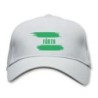 Cappellino bianco Fürth Germania con bandiera - tifosi calcio - sportivo ultras, in poliestere, 5 pannelli,