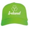 Cappellino ricamato Ireland con trifoglio logo Irlanda verde chiaro Cappellino in poliestere, 5 pannelli,